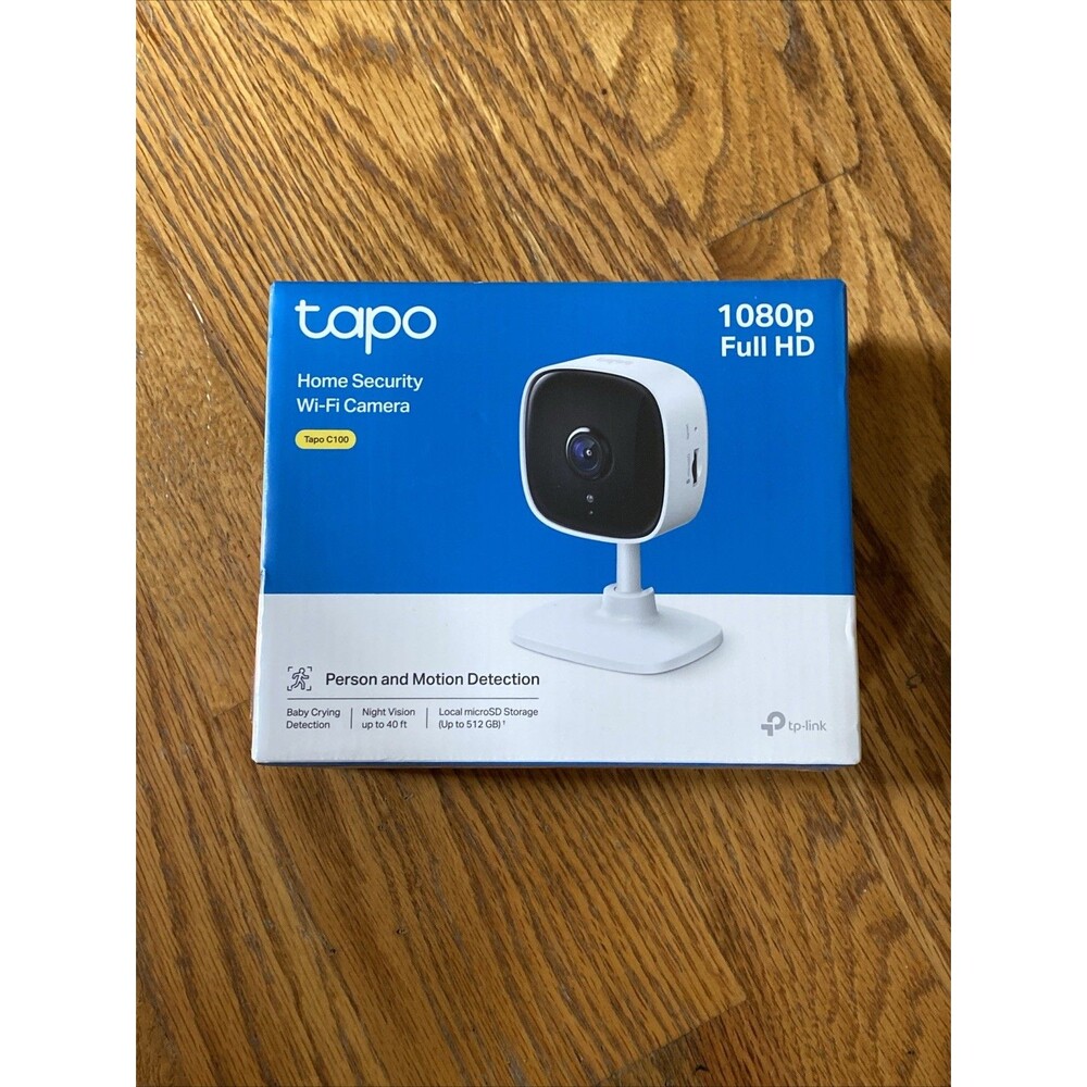Sealed TP-Link Tapo C100 1080P Home Security Camera Baby Monitor Night Vision